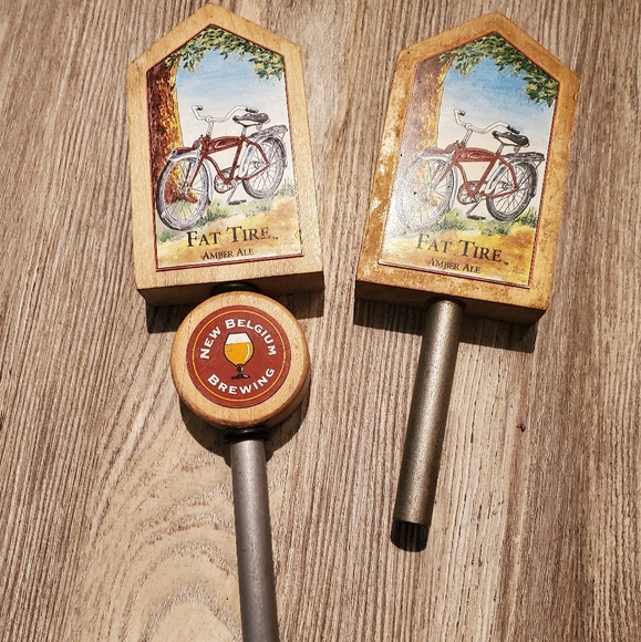Fat Tire Amber Ale Other - New Belgium Fat Tire Amber Ale Beer Tap Handles